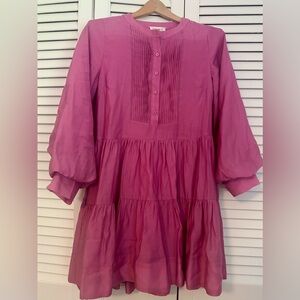 Tuckernuck Hyacinth House Pink Long Sleeve Dress